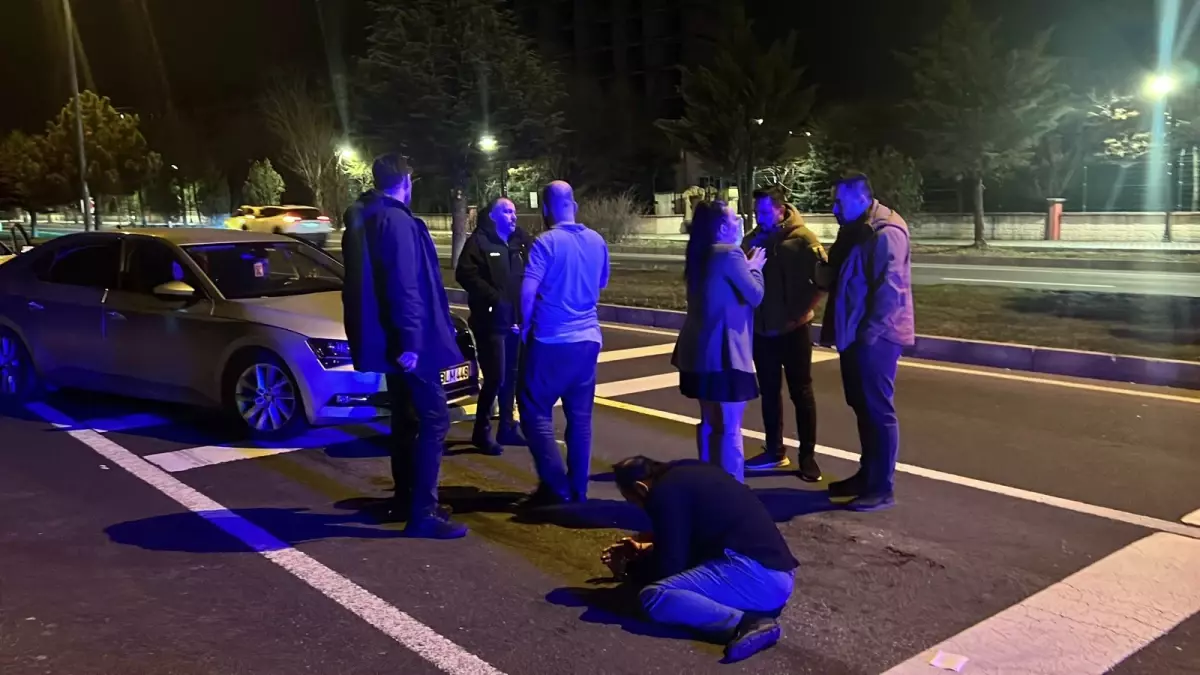 Alkollü Sürücü Kaza Yaptı, Vatandaşlar Tarafından Darbedildi