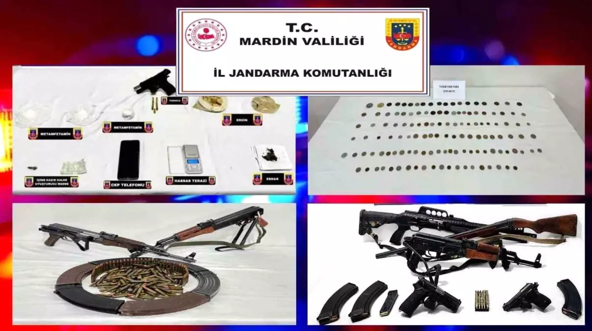 Mardin\'de Silah ve Eser Kaçakçılığı Operasyonu