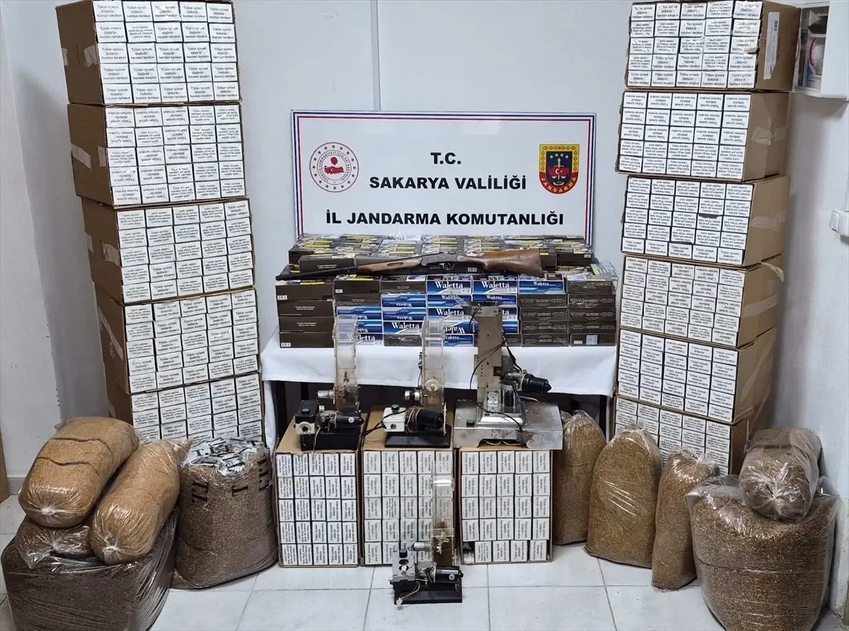 Sakarya\'da Kaçak Tütün Operasyonu