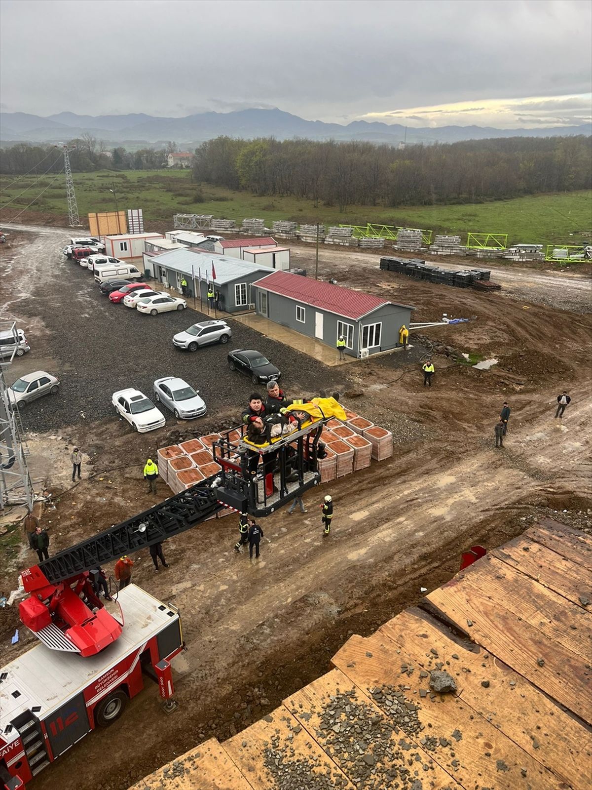 Bafra\'da İşçi İnşaatta Düştü