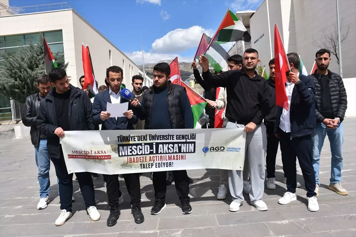 Şırnak\'ta Mescid-i Aksa Protestosu