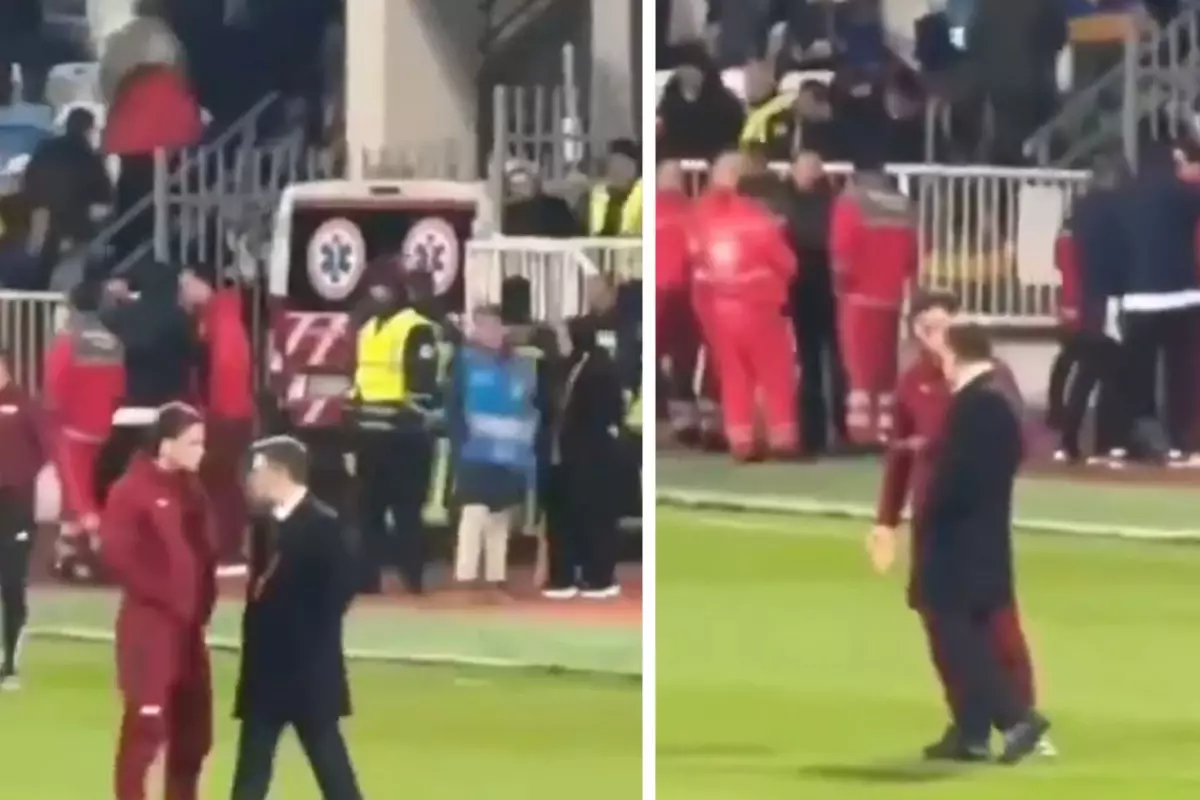 Tarihi maçtan saatler sonra ortaya çıkan görüntü! Yıldız futbolcumuzu kızdıran olay 