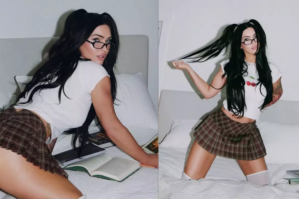 Ünlü oyuncu Megan Fox, yatakta verdiği pozlarla sosyal medyayı salladı