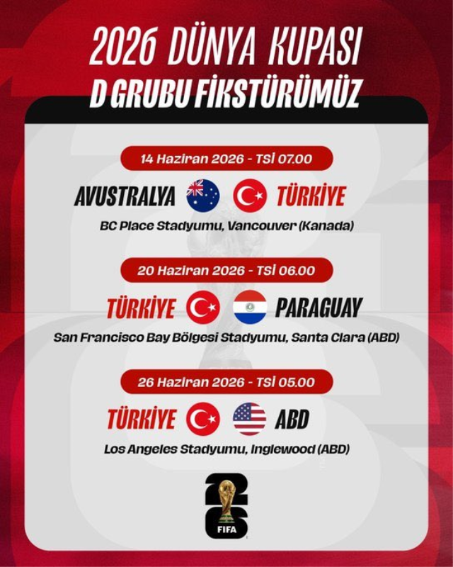 A Milli Takım'ın maç saatinde değişiklik