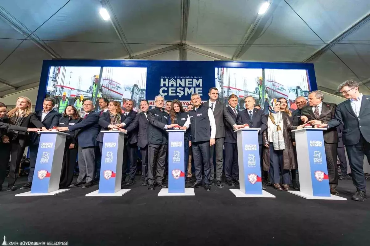 Çeşme\'de kiralık sosyal konut projesi Hanem\'in temeli atıldı