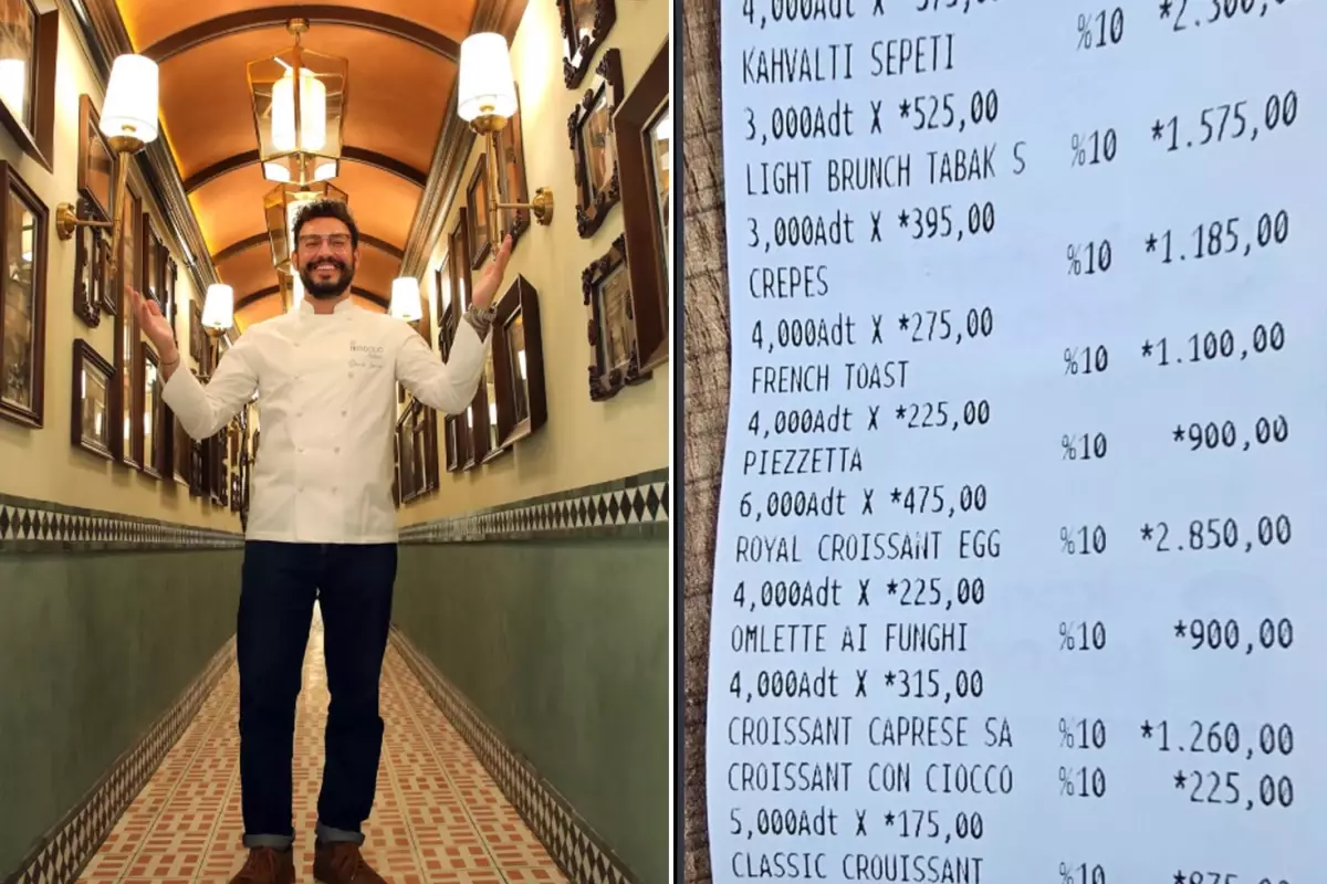 Danilo Zanna’nın restoran fiyatları tartışma yarattı! Menüdeki rakamlar ikiye böldü