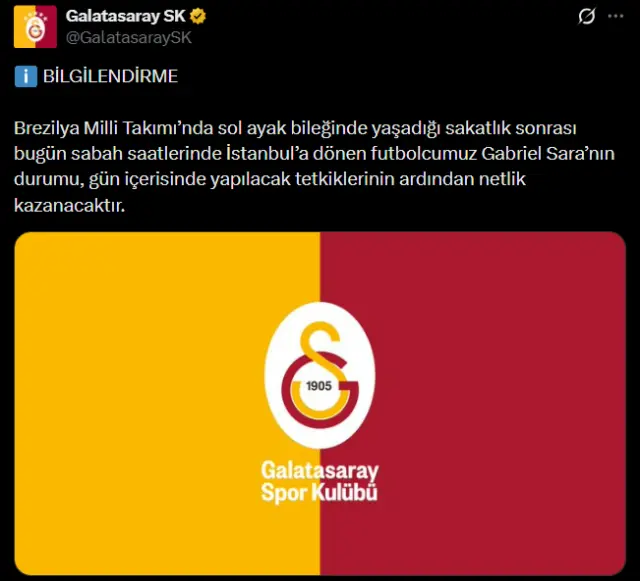 Galatasaray'da deprem! Osimhen'in ardından bir yıldız daha sakatlandı 