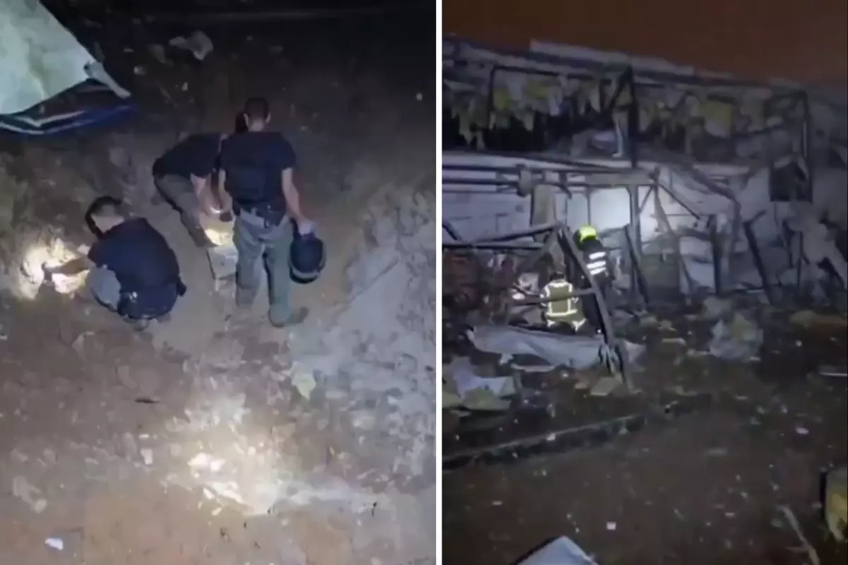 İran\'ın vurduğu Petah Tikva\'da hasar büyük