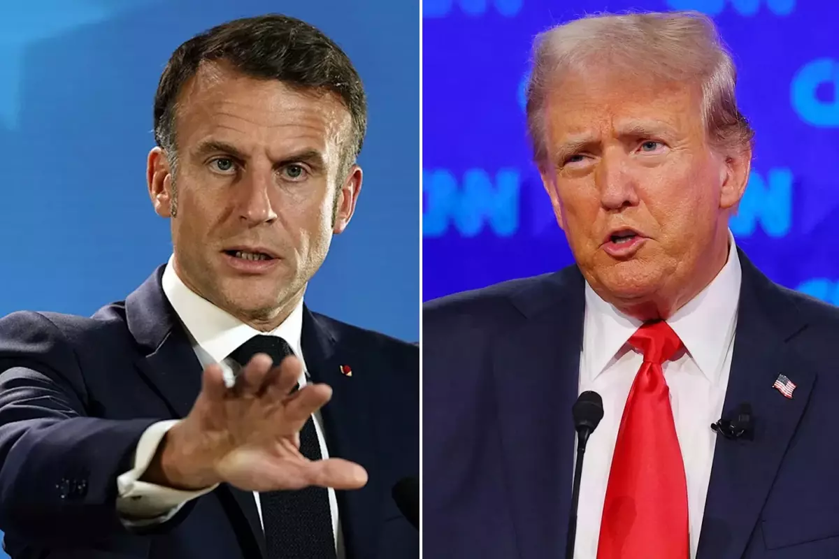 Macron\'dan kendisini eşi üzerinden hedef alan Trump\'a olay yanıt