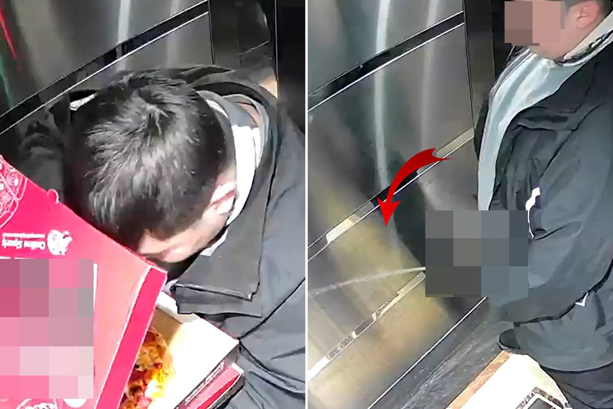 Önce siparişi yedi sonra idrarını yaptı! Kuryeye asla unutamayacağı ders