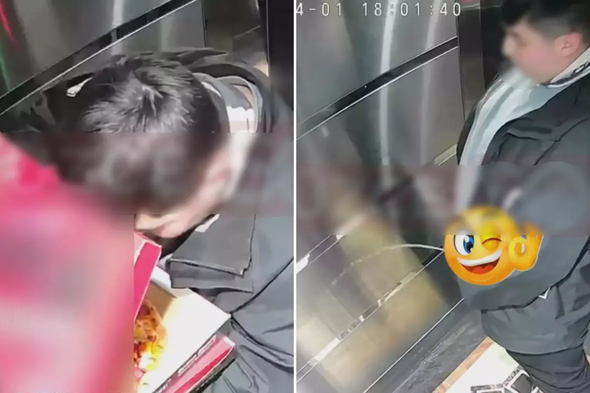 Önce siparişi yedi sonra idrarını yaptı! Kuryeye asla unutamayacağı ders