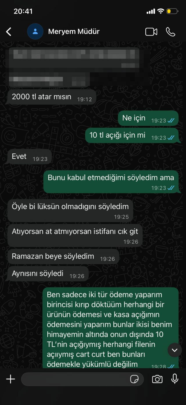 Zincir marketle ilgili vahim iddia: Müdürler, alt kademedeki çalışanlardan haraç alıyor