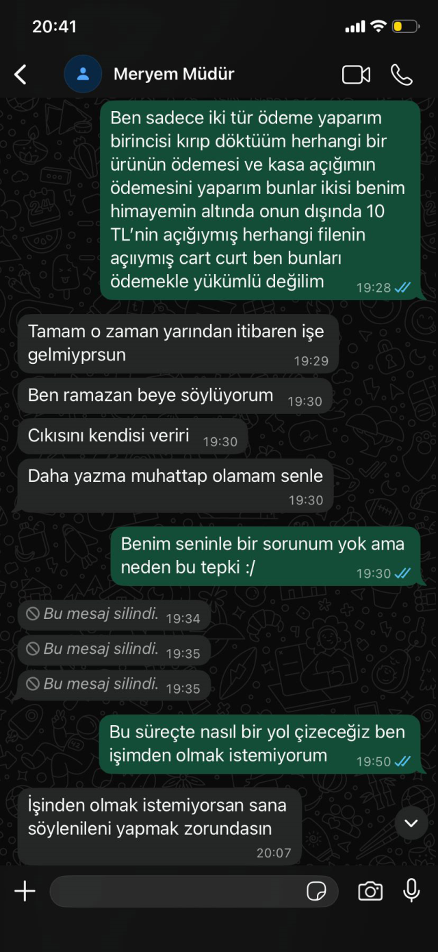 Zincir marketle ilgili vahim iddia: Müdürler, alt kademedeki çalışanlardan haraç alıyor