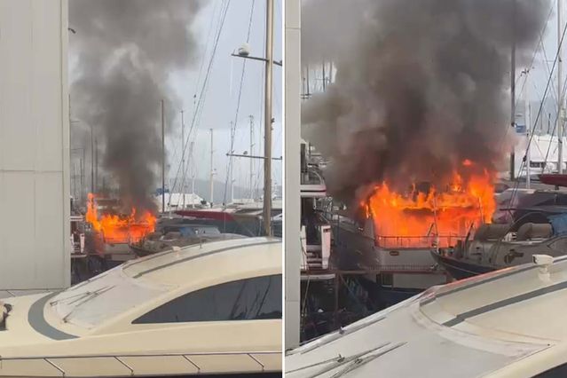 Eski kulüp başkanının yatı alev alev yandı