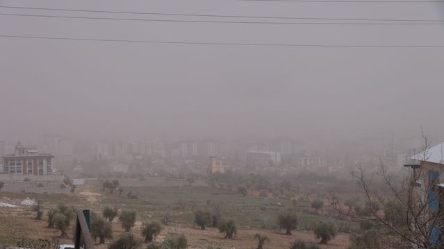 Kilis’te Toz Taşınımı Hayatı Olumsuz Etkiledi