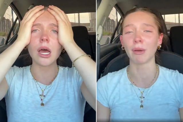 Trump savaşta diretirken halk zor durumda! Gözyaşlarına hakim olamadı