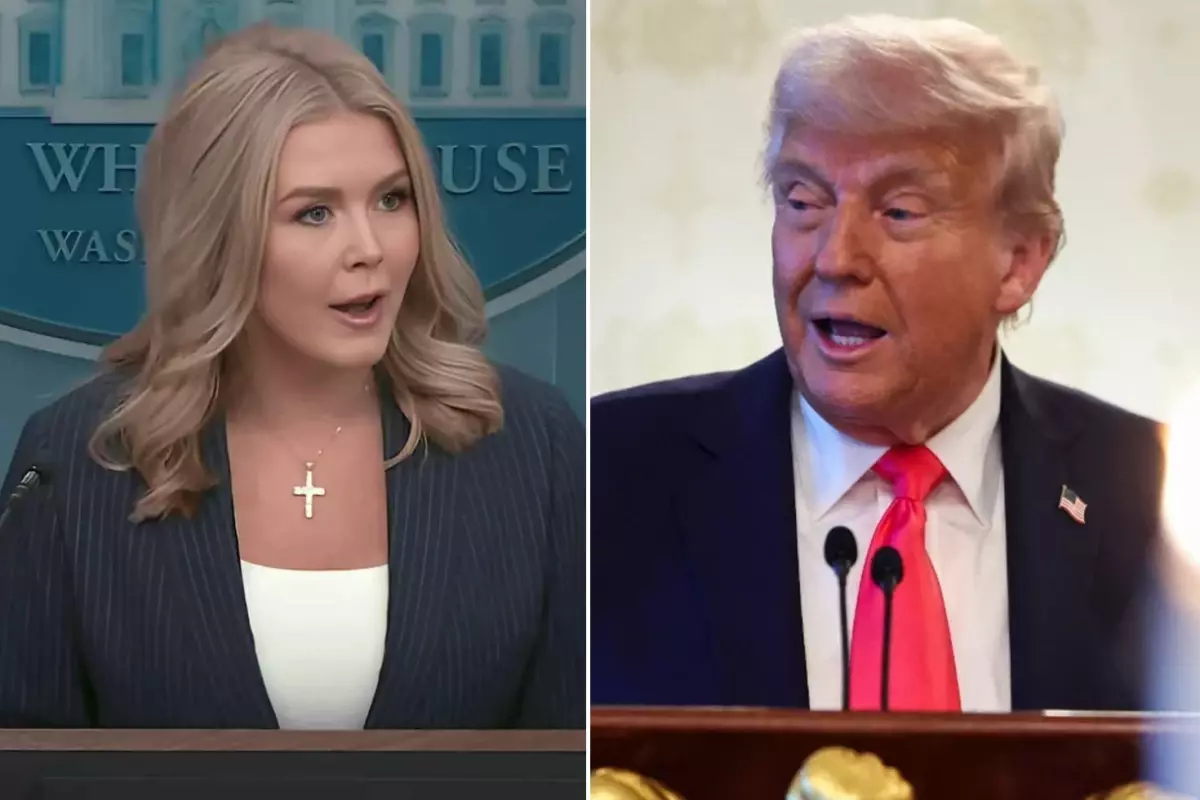 Trump\'tan Beyaz Saray Sözcüsü Leavitt\'i endişelendiren şaka: Onu kovalım mı?