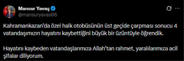 Ankara'da katliam gibi kaza! Otobüs üst geçide çarptı