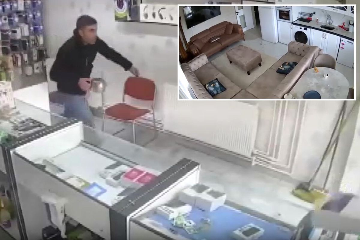 5.2\'lik deprem anı kamerada! Bir kişi panikle balkondan atladı