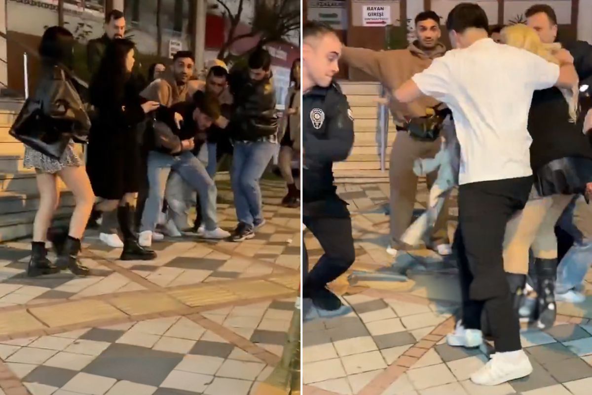 Bartın\'da iki grup arasında "Kıza laf attın" kavgası