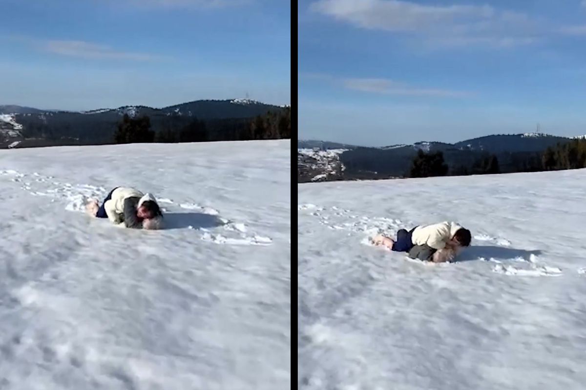 Galatasaray galibiyeti sonrası soluğu yaylada alan Fatih Tekke, Ali Yılmaz\'la güreşti