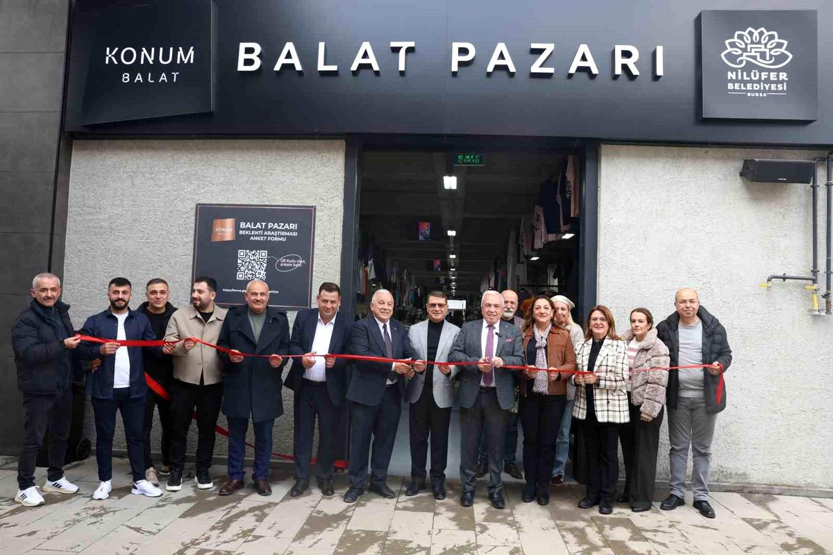 Nilüfer\'in 8\'inci giyim pazarı Balat\'ta açıldı
