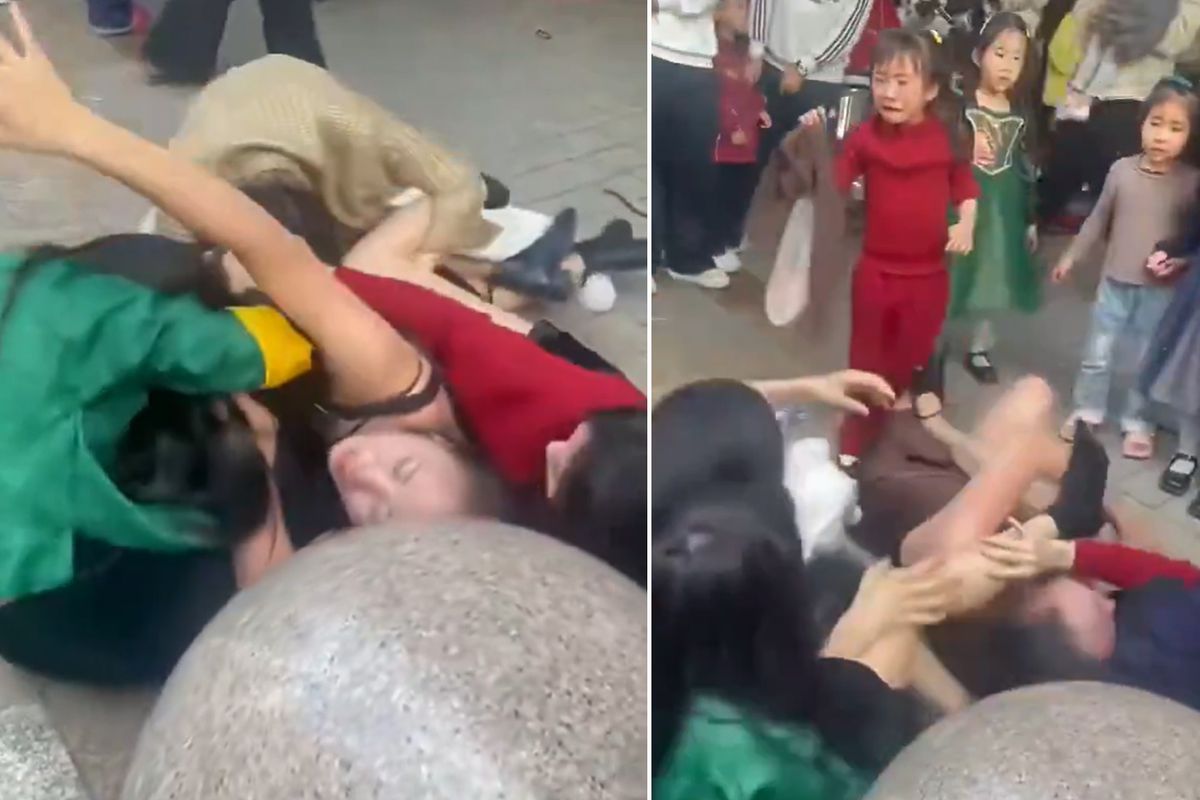 Anaokulunda kavga! 5 anne birbirine girdi, çocuklar korku içinde ağladı