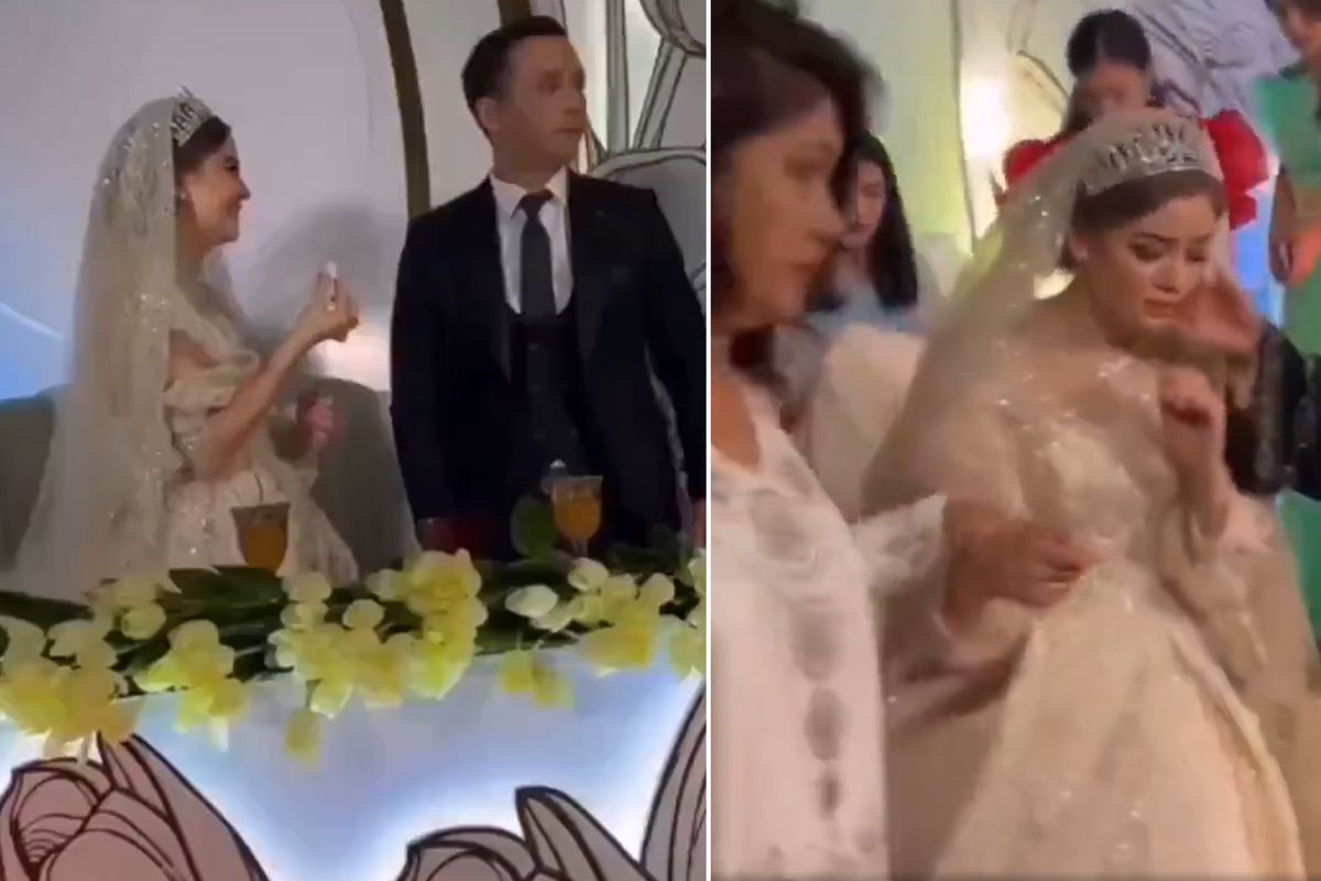 Düğünde skandal! Damat gelini tokatladı, annesi alıp götürdü