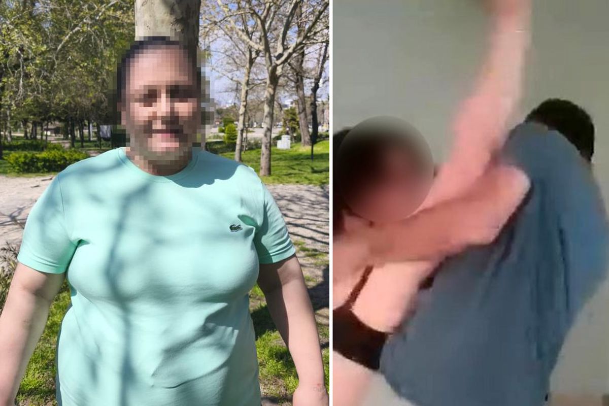 Görüntü Türkiye\'den! Kocasını adım adım takip ederek başka bir kadınla uygunsuz yakaladı