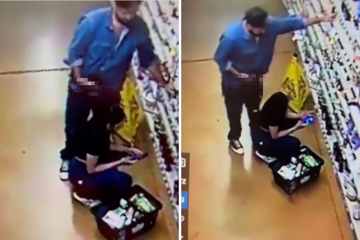 Markette iğrenç olay! Genç kadına cinsel organını gösterip taciz etti