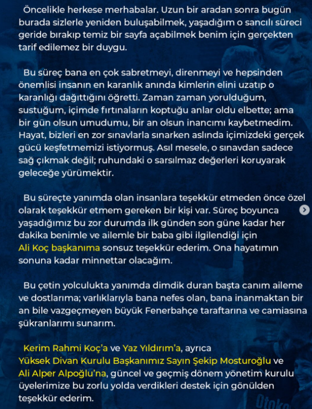 Mert Hakan Yandaş teşekkür mesajı paylaştı! İsmini anmadığı kişi olay oldu