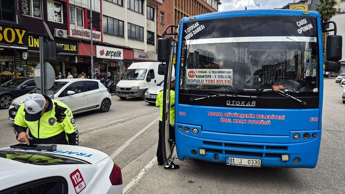 Adana\'da 60 Sürücüye Ceza