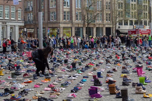 Amsterdam’da Filistinli Çocuklar İçin Anma Etkinliği