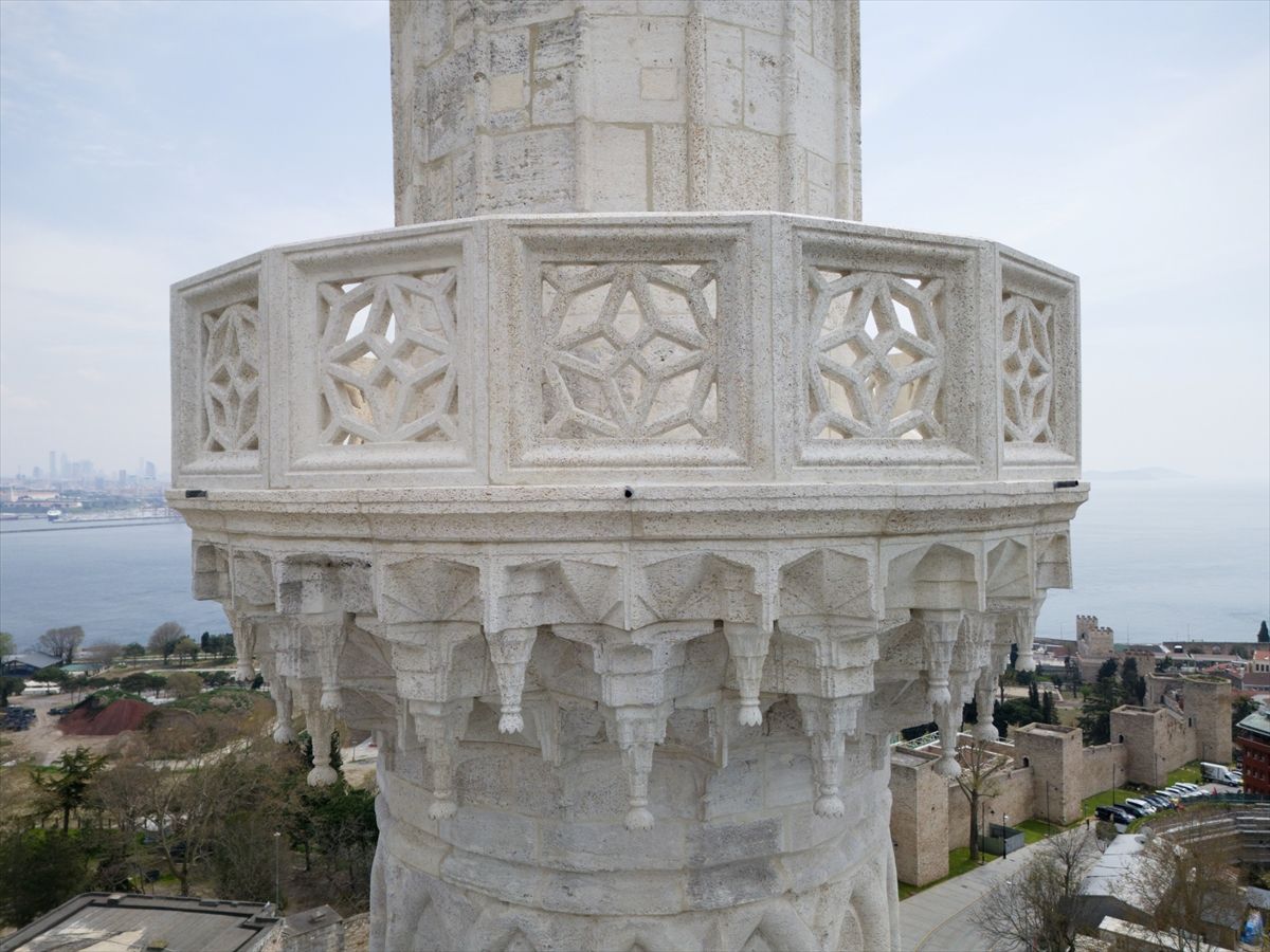 Ayasofya\'nın Minaresindeki Restorasyon Tamamlandı