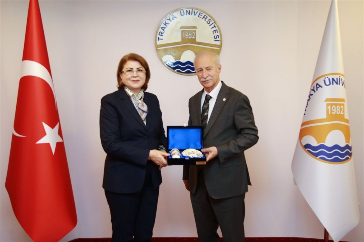 Azerbaycan Eğitim Müşaviri Trakya Üniversitesini Ziyaret Etti