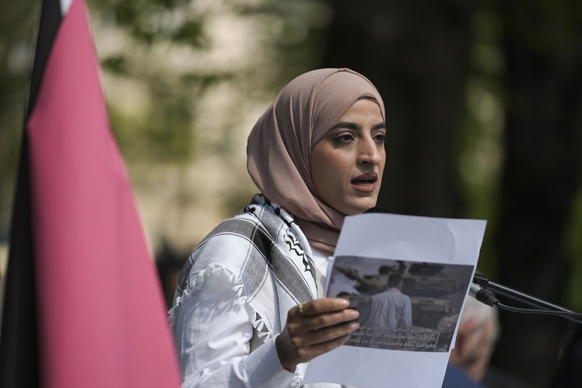 Saraybosna\'da Filistinli Esirlere Destek Gösterisi