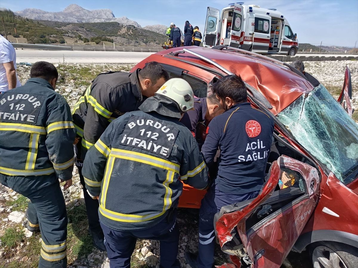 Burdur\'da Kaza: 2 Yaralı