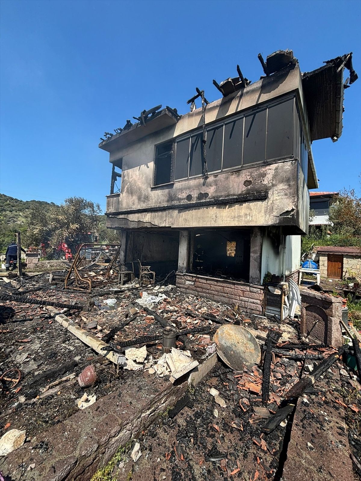 Çanakkale\'de Villa Yangını Söndürüldü