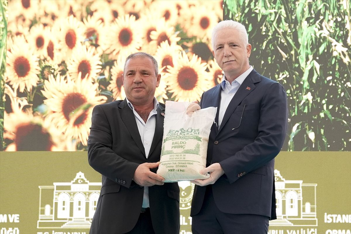 Çatalca\'da "Çeltik-Ayçiçeği-Silajlık Mısır Tohum Temini Töreni" yapıldı