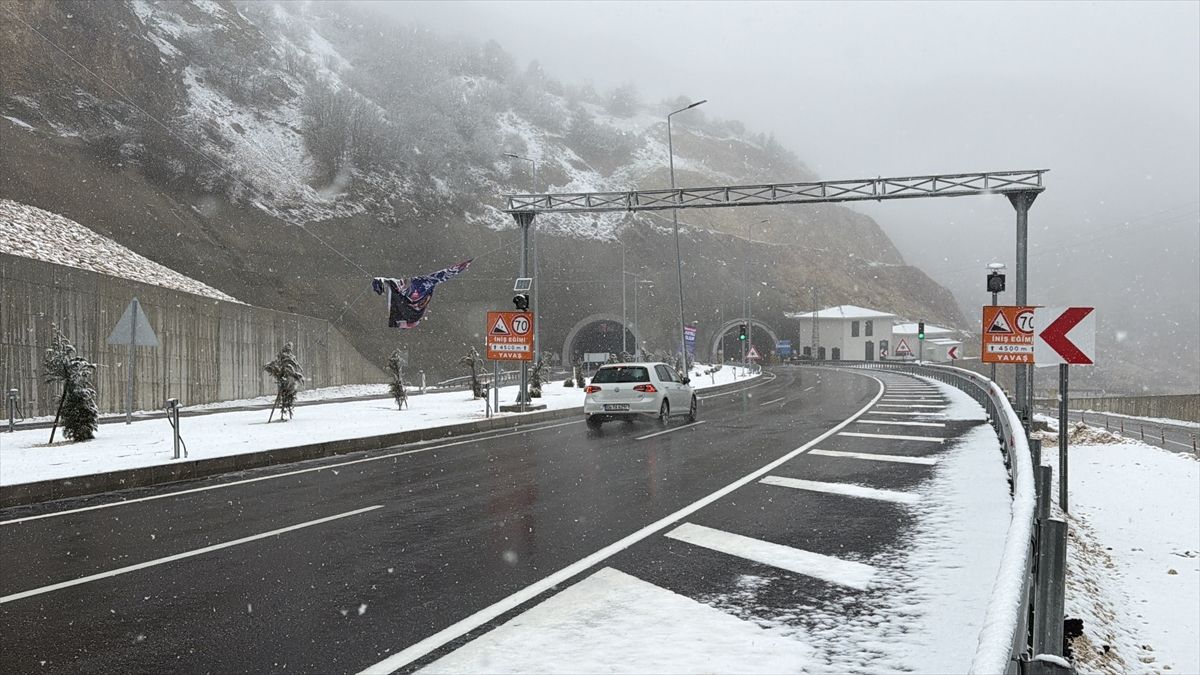 Çorum\'da Kar ve Yağmur Etkili oldu