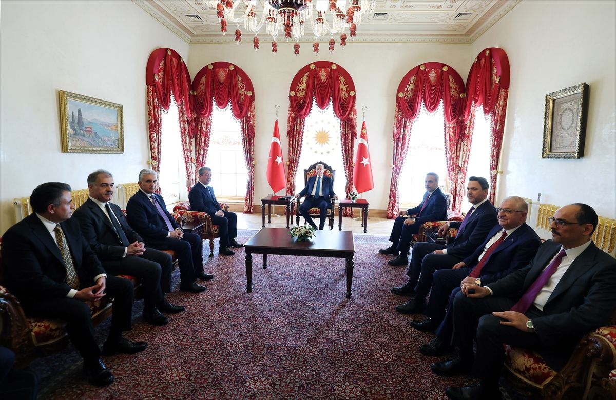 Cumhurbaşkanı Erdoğan, IKBY Başbakanı Mesrur Barzani\'yi kabul etti