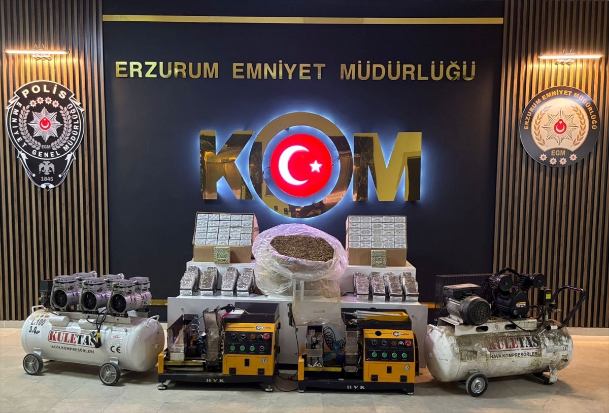 Tortum\'da Kaçakçılık Operasyonu: 2 Gözaltı