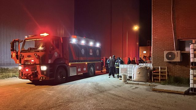 Eskişehir’de atık su arıtma tesisinde çıkan yangın söndürüldü