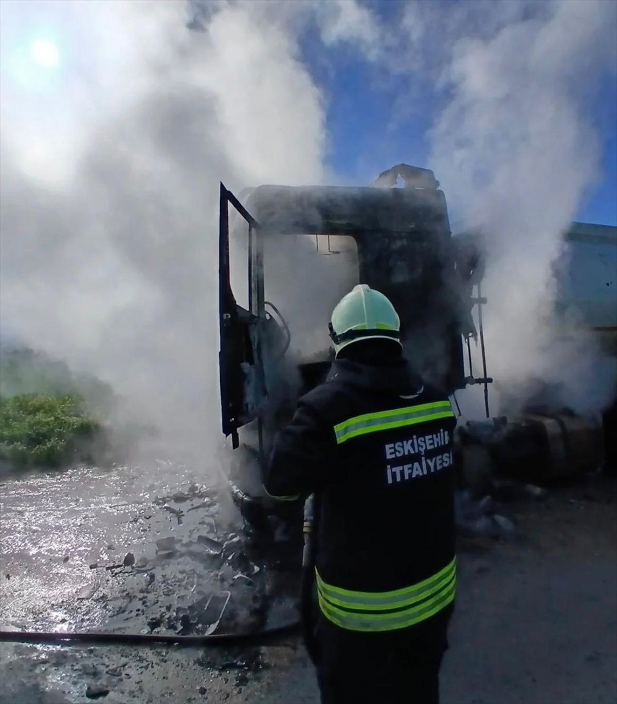 Sivrihisar\'da Tanker Yangını