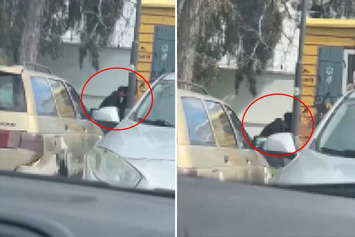 Güpegündüz yaptıklarına bakın: "Başımıza taş yağacak" dedirten görüntü