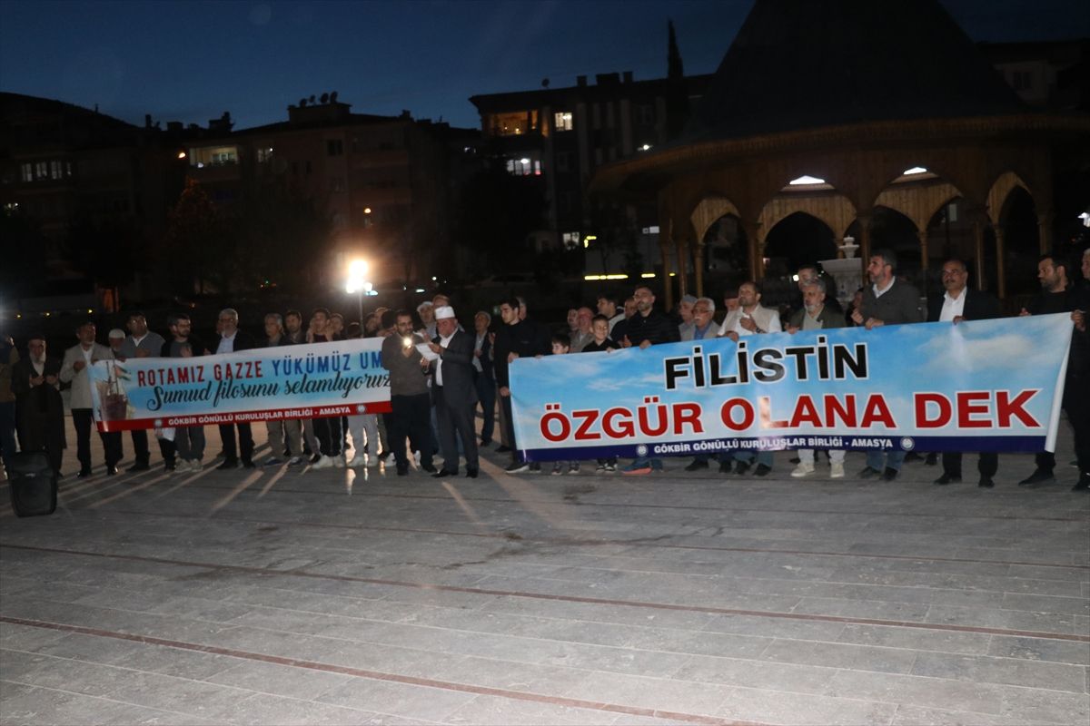 Amasya\'da İsrail\'in Saldırısına Protesto