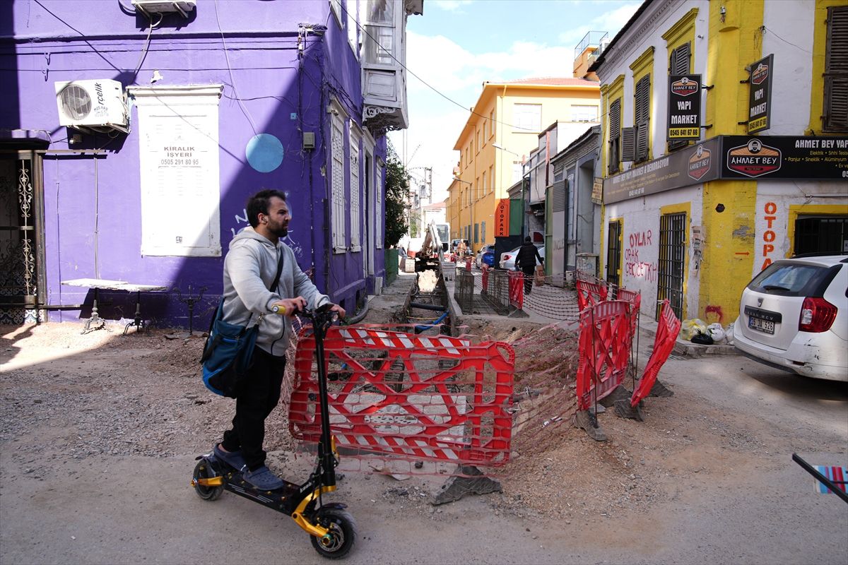 Alsancak\'ta Altyapı Çalışmalarına Tepki