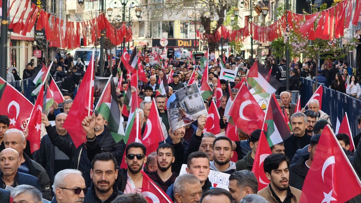 Karabük\'te Filistin’e Destek Yürüyüşü