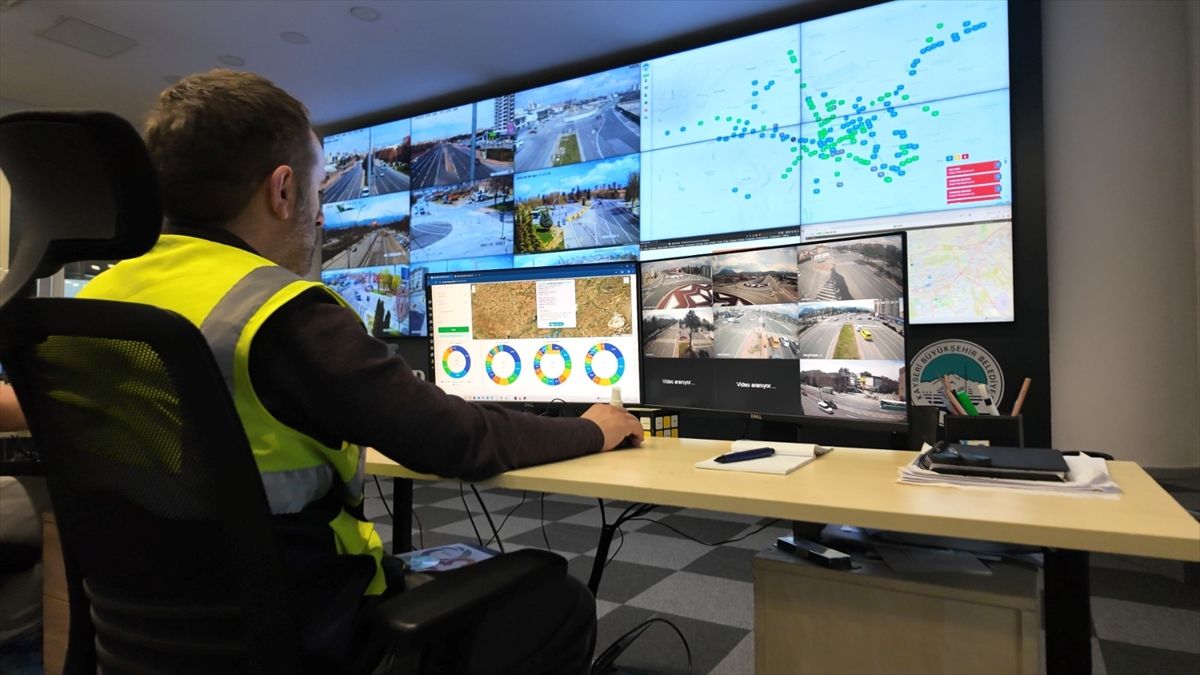 Kayseri\'de Akıllı Trafik Yönetimi