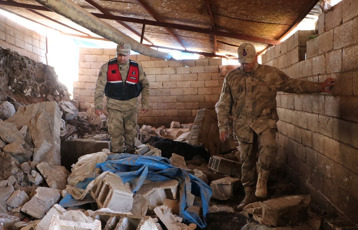 Kilis\'te toprak kayması: 40 küçükbaş hayvan telef oldu